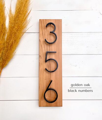 House Numbers, Modern House Number Sign, Vertical Address Plaque, Horizontal Address Sign, 5" House Numbers in Saudi Arabia