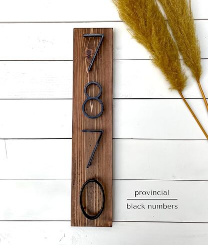 House Numbers, Modern House Number Sign, Vertical Address Plaque, Horizontal Address Sign, 5" House Numbers in Saudi Arabia