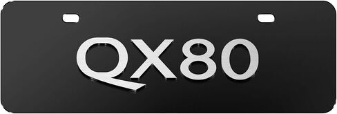 ل infiniti QX80 في لوحة ترخيص من الفولاذ المقاوم للصدأ نصف حجم ثلاثي الأبعاد in Saudi Arabia
