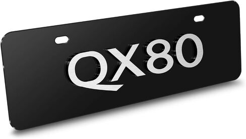 ل infiniti QX80 في لوحة ترخيص من الفولاذ المقاوم للصدأ نصف حجم ثلاثي الأبعاد in Saudi Arabia