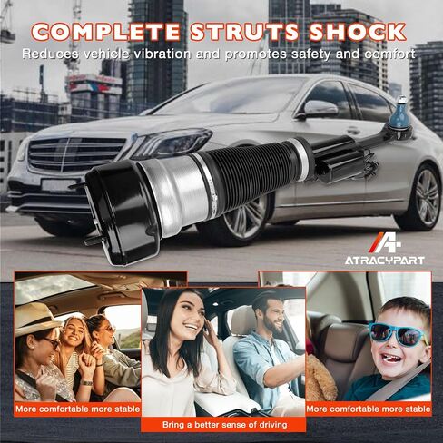 STUNTER STRUPENSION STRUTER الجبهة اليمنى المتوافقة مع مرسيدس-بنز 2007-2013 S350/S450/S550/S600/S65 AMG/S63 AMG- OEM استبدال 2213201838 ، #221320053888 in Saudi Arabia