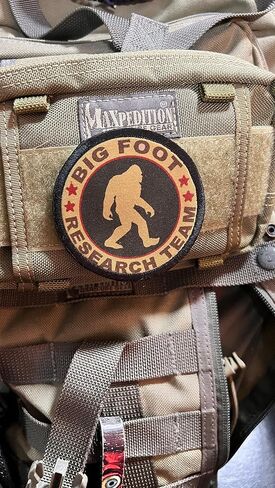 Big Foot Research Team Morale Patch - Custom Patches by Redheadedtshirts Made in The USA in Saudi Arabia
