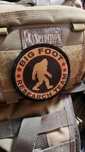 Big Foot Research Team Morale Patch - Custom Patches by Redheadedtshirts Made in The USA in Saudi Arabia