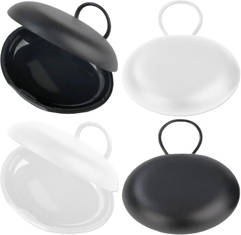 Ear Plug Case,4 Pieces Earplug Case,Carrying Mini Portable Suitable for Travel,Business Trip,Outdoor Activities,Keychains,Earplugs,Trinkets,Pills (Round) in Saudi Arabia