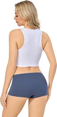 5 Boy Short Underwear for Women - Seamless Polyamide Panties, Ultra-Soft Stretch Comfort, Breathable in Saudi Arabia