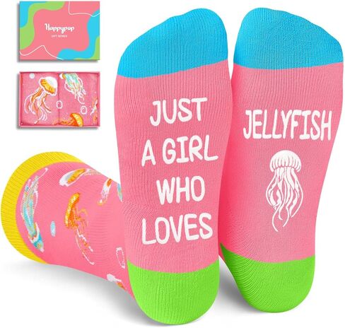 HAPPYPOP Shark Gifts for Women - Crazy Shark Socks Ocean Gifts, Marine Animal Socks Girls for Teens in Saudi Arabia