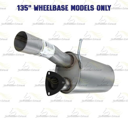 كاتم الصوت العادم متوافق مع GMC Savana 3500 2003-2010 4.8L | GMC Savana 3500 2003-2009 6.0L | الفولاذ المقاوم للصدأ | العادم الشمالي الشرقي | حشية حرة ومشابك شملت | ملاءمة مباشرة in Saudi Arabia