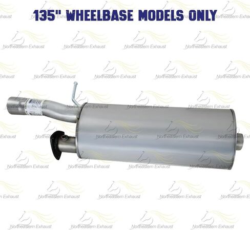 كاتم الصوت العادم متوافق مع GMC Savana 3500 2003-2010 4.8L | GMC Savana 3500 2003-2009 6.0L | الفولاذ المقاوم للصدأ | العادم الشمالي الشرقي | حشية حرة ومشابك شملت | ملاءمة مباشرة in Saudi Arabia