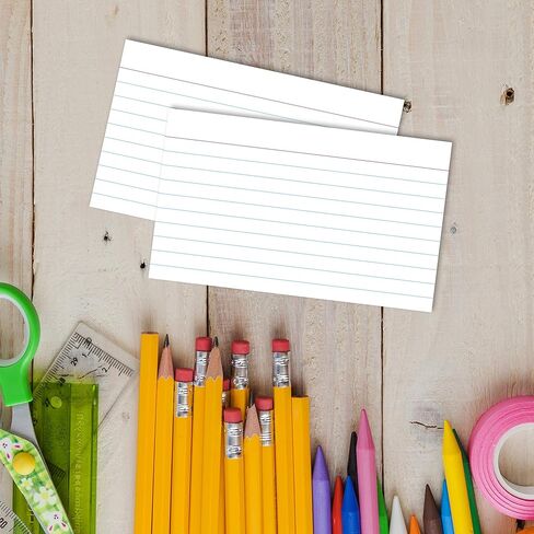 Home Advantage Double Sided Ruled White Index Cards, File Lined Note Cards (4-x-6) in Kuwait