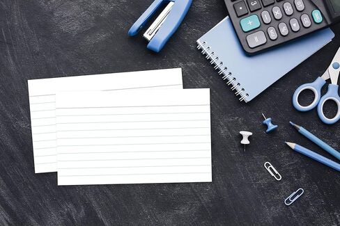 Home Advantage Double Sided Ruled White Index Cards, File Lined Note Cards (4-x-6) in Kuwait