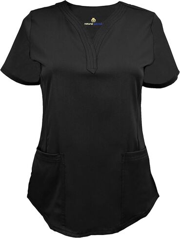 Natural Uniforms Women's Ultra Soft Stretch Drop-Neck Scrub Top 8200 in Saudi Arabia