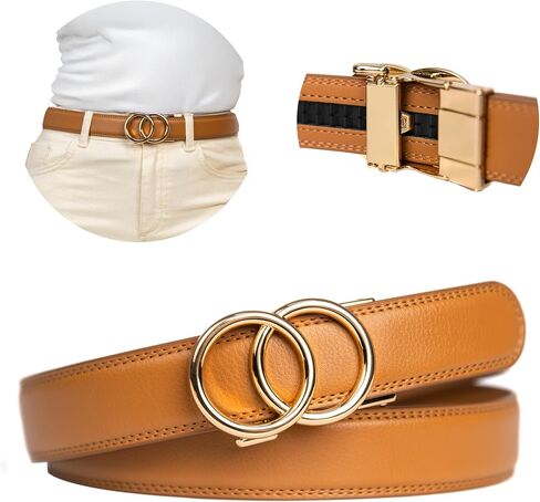 Belt - Ratchet Belt for Women - Womens Belts for Jeans - Fashion Belt for Women - Leather Belt for Dresses in Saudi Arabia