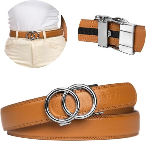 Belt - Ratchet Belt for Women - Womens Belts for Jeans - Fashion Belt for Women - Leather Belt for Dresses in Saudi Arabia