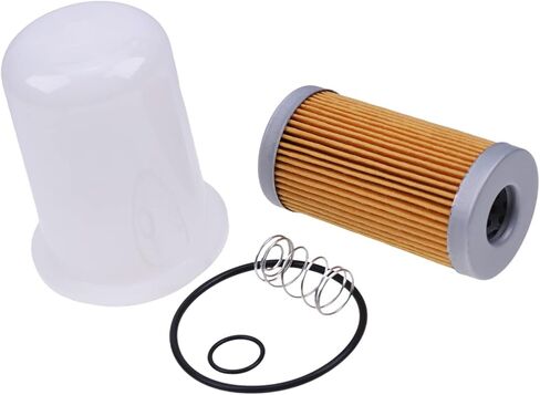 Fuel Filter w/Bowl & Spring T111383 M808286 M808285 Compatible with John Deere 870 955 970 990 1070 4475 5575 6675 7775 4500 4510 4600 4610 4700 4710 in Saudi Arabia