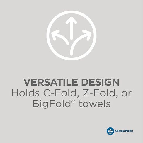 موزع مناشف ورقية قابل للطي/متعدد الطي من GP PRO (جورجيا والمحيط الهادئ)، أبيض، 56630/01، 11.100 بوصة عرض × 5.500 بوصة عمق × 15.400 بوصة ارتفاع in Kuwait
