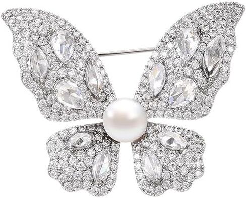 Butterfly Brooch Pin for Women Butterfly Pearl Lapel Pin Butterfly Pin Jewelry Gifts in Saudi Arabia