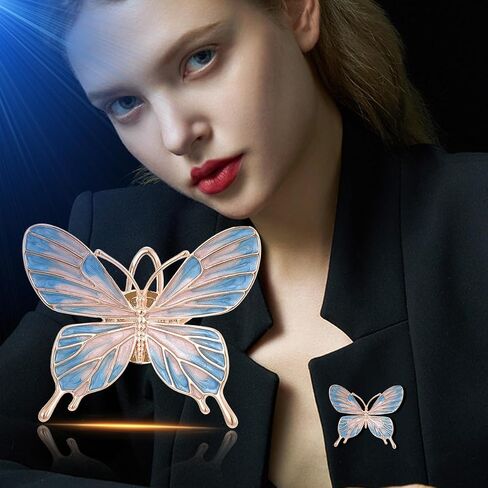 Butterfly Brooch Pin for Women Butterfly Pearl Lapel Pin Butterfly Pin Jewelry Gifts in Saudi Arabia