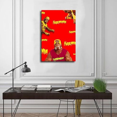 MFGSA Huulk Hogan Poster Canvas Poster Art Decor Decor Print Photo Photogres for Room Bedroom Decoration 12x18inch (30 × 45 سم) in Saudi Arabia