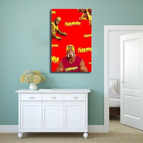 MFGSA Huulk Hogan Poster Canvas Poster Art Decor Decor Print Photo Photogres for Room Bedroom Decoration 12x18inch (30 × 45 سم) in Saudi Arabia