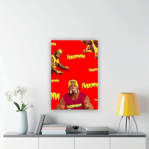 MFGSA Huulk Hogan Poster Canvas Poster Art Decor Decor Print Photo Photogres for Room Bedroom Decoration 12x18inch (30 × 45 سم) in Saudi Arabia
