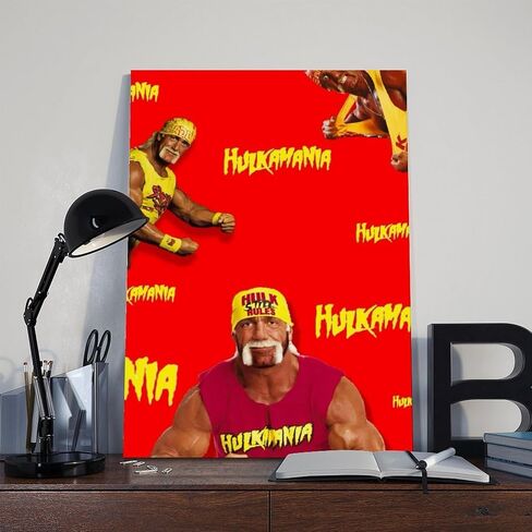 MFGSA Huulk Hogan Poster Canvas Poster Art Decor Decor Print Photo Photogres for Room Bedroom Decoration 12x18inch (30 × 45 سم) in Saudi Arabia