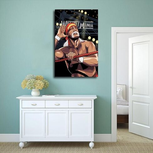 MFGSA Huulk Hogan Poster Canvas Poster Art Decor Decor Print Photo Photogres for Room Bedroom Decoration 12x18inch (30 × 45 سم) in Saudi Arabia