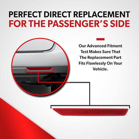 ضوء العاكس الخلفي يناسب 2011 2012 2013 2014 2015 2017 2017 Honda Odyssey ex LX Touring SE - Side Side Side Pumper Light - Capa Certified - يشمل العدسة والسكن in Saudi Arabia