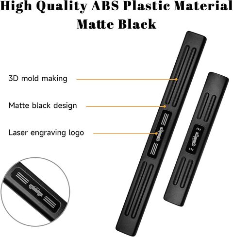 4PCS Car Door Edge Guards Door Sill Protector for Chevy Colorado & GMC Canyon 2015-2022 Accessories ABS Plastic Material Matte Black Car Door Threshold Protection in Saudi Arabia