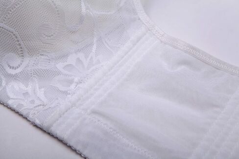 CAHL&FAUO Push Up Bra for Women Plus Size Lace Brassiere Wide Back Underwire Bra in Kuwait