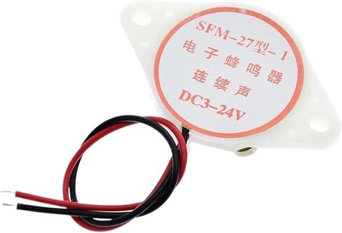 95DB Alarm High-Decibel DC 3-24V 12V Electronic Buzzer Beep Alarm Intermittent Continuous Beep(White) in Saudi Arabia