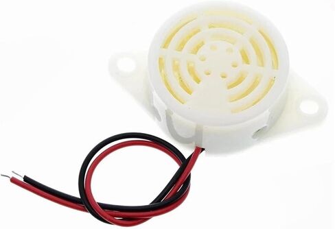 95DB Alarm High-Decibel DC 3-24V 12V Electronic Buzzer Beep Alarm Intermittent Continuous Beep(White) in Saudi Arabia