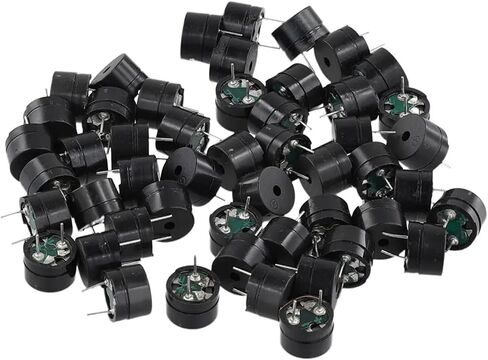 50pcs مكبر الصوت السلبي المعاوقة الكهرومغناطيسية 16 أوم الجرس الكهرومغناطيسي AC/2KHz 3V 5V 9V 12V مكبر صوت in Saudi Arabia