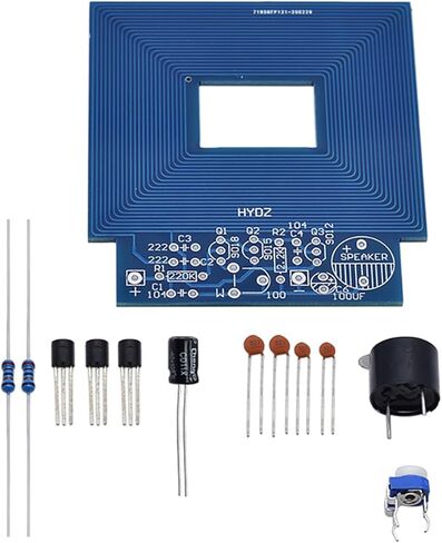 Metal Detector Scanner Unassembled Kit DC 3V-5V Suite Metal Sensor Board Module Electronic DIY Kits PCB Board Buzzer Capacitor in Saudi Arabia