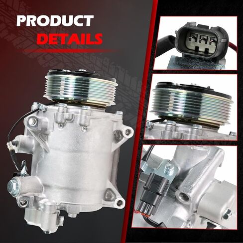 Air Conditioner AC Compressor Fit for A-cura TSX 2.4L 2009 2010 2011 2012 2013 2014, A/C Compressor with Clutch Replace for 38810RL5A02, 38900RL5A03, 57889 in Saudi Arabia
