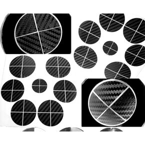 Black Carbon Fiber - Compatible with BMW - Stickers Overlay Vinyl Decal for All Emblems Caps Logos Roundels Badges in Saudi Arabia