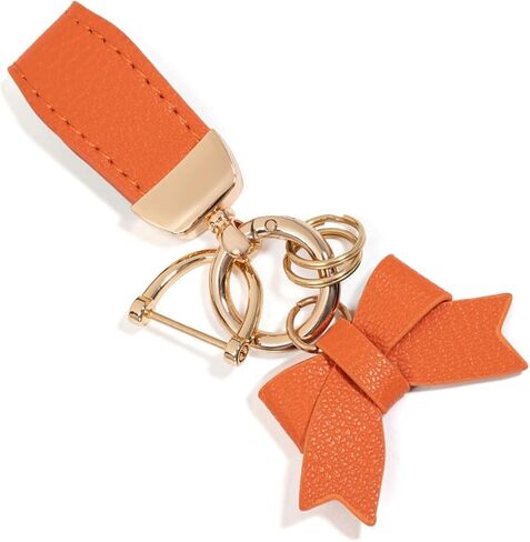 Leather Bow Keychain - Car Keychain Cute Purse Charms Bag Charms for Women - Bow keychain for Purse Handbag Backpack in Kuwait