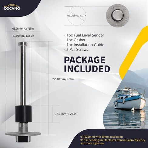 Marine Fuel Sending Unit 0-90 ohms 8.5"(216mm) for Boat Fuel Tank Sender Stainless Steel Fuel Lever Sending Units Water Fuel Gauge Sender for Car Truck Vehicle in Saudi Arabia