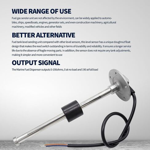 Marine Fuel Sending Unit 0-90 ohms 8.5"(216mm) for Boat Fuel Tank Sender Stainless Steel Fuel Lever Sending Units Water Fuel Gauge Sender for Car Truck Vehicle in Saudi Arabia
