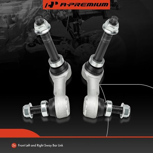A -Premium 2 x Front RWD Sway Bar Links Bar Bar Rinks ، ملائمة لـ Infiniti Nissan - 2007-2023 - Q50 ، QX50 ، Q60 ، G37 ، Q70 ، Q70L ، Q40 ، ex35 ، ex37 ، G25 ، G35 ، M35H ، M37 ، M56 ، in Saudi Arabia