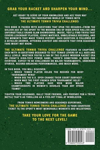 The Ultimate Tennis Trivia Challenge: Over 600 Quiz Questions for Die-Hard Tennis Fans in Saudi Arabia