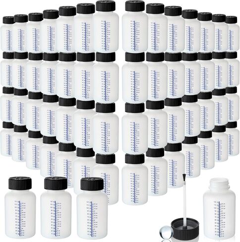 Honeydak 30 Pcs 5oz/150ml Paint Touch up Bottles Empty Touch up Bottle with Brush, Safe Lids, and Mixing Balls, Fluid Capacity Leftover Paint Container for Fix Chips, Scratches, Auto Car Repair in Saudi Arabia