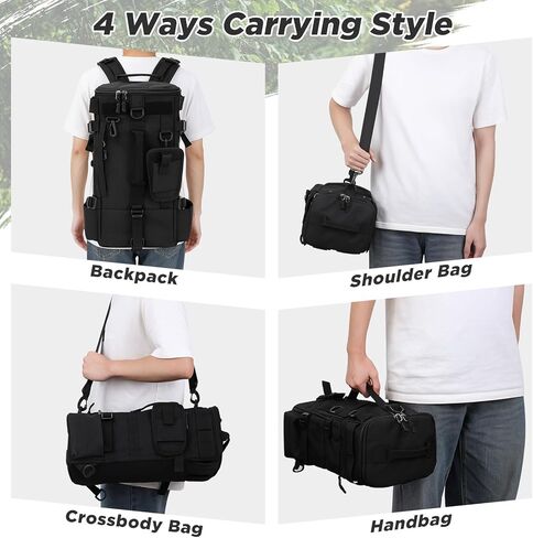 حقيبة ظهر صيد ، حقيبة ظهر تكتيكية تكتيكية صيد تعامل على حقيبة صيد الأسماك ، حقيبة المشي لمسافات طويلة ، حقيبة الظهر على ظهر حقيبة تحمل على الظهر ، حقيبة تمويدية متعددة الوظائف للصيد للتنزه في الصيد in Kuwait