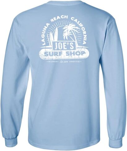 JOES SURF SHOP Men's Vintage Beach Logo Long Sleeve Tees in Kuwait