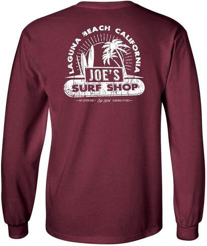 JOES SURF SHOP Men's Vintage Beach Logo Long Sleeve Tees in Kuwait