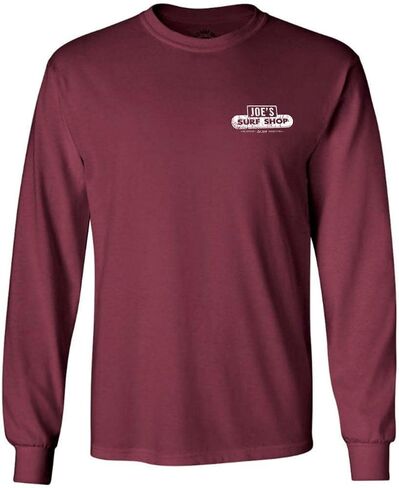 JOES SURF SHOP Men's Vintage Beach Logo Long Sleeve Tees in Kuwait
