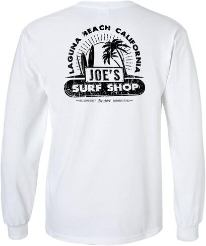 JOES SURF SHOP Men's Vintage Beach Logo Long Sleeve Tees in Kuwait
