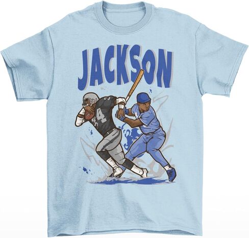 Bo Jackson Baseball and Football Cartoon Stirt in Kuwait