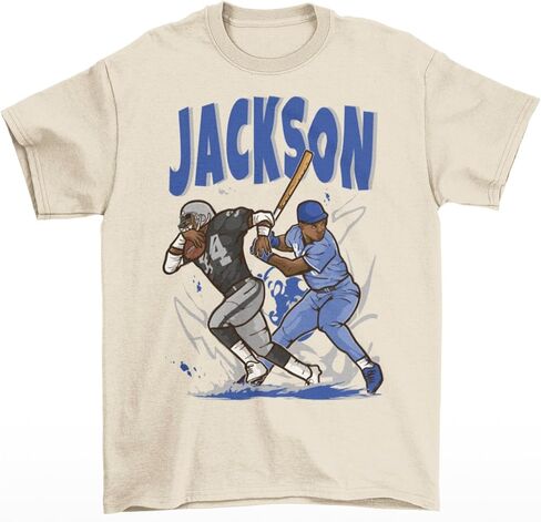 Bo Jackson Baseball and Football Cartoon Stirt in Kuwait