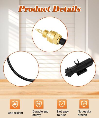 Engine Oil Temperature Sensor Compatible with Jeep Cherokee Compass Renegade 2.4L 2015-2020,Chrysler 200,Fiat 500 1.4L 2012-2019,500L 1.4L 2014-2017,Dart 1.4L 2013,Replace 68088241AA,68119586AA etc in Saudi Arabia