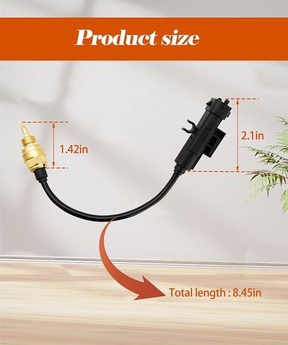 Engine Oil Temperature Sensor Compatible with Jeep Cherokee Compass Renegade 2.4L 2015-2020,Chrysler 200,Fiat 500 1.4L 2012-2019,500L 1.4L 2014-2017,Dart 1.4L 2013,Replace 68088241AA,68119586AA etc in Saudi Arabia